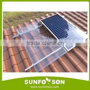 Aluminum Tile Roof PV Panel Mounting Support Structures thumbnail-1
