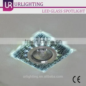 Cracked-ice Glass Led Downlight Ceiling Light thumbnail-1