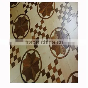 Hand Made Art Parquet Hardwood Flooring 15mm thumbnail-1