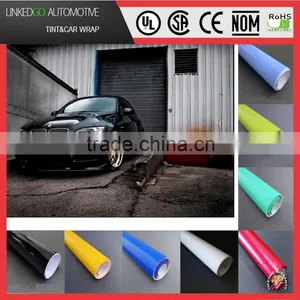 Good Quality Stretchability Vinyl Wrap 1.52*30m Gloss Black Car Wrapping With Air Bubble Channel thumbnail-1
