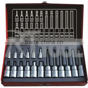 18pcs Wrought Iron Working Tools Drive Mechanics Socket Bits Tool Set thumbnail-2