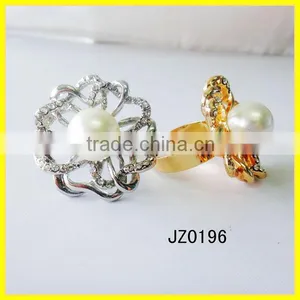New Design Gold Finger Silver Wedding Ring Hand Jewelry thumbnail-1