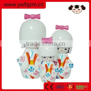 Pretty Wooden Kokeshi Japanese Baby Dolls for Sale thumbnail-1