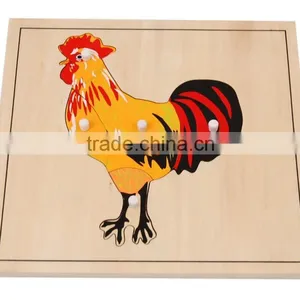 Teaching Aids for Kindergarten Rooster Puzzle thumbnail-1