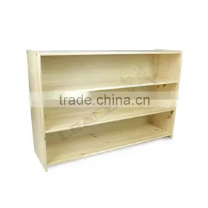 Montessori School Furniture for Pine Solid Wood Shelf thumbnail-1