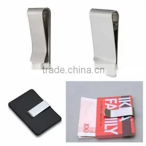 Stainless Steel Money Clip / Wallet Credit Card Holder / Money Clip With Card Holder thumbnail-1