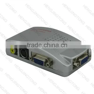 High Resolution Video VGA Conversion 15 Pin VGA to Video & S-video Converter thumbnail-2