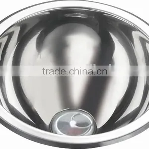 Yacht,Boat Train and Public Mobile Toilet Used Stainless Steel Triangle Round Kitchen Hand Wash Basin Corner Sink GR-Y597 thumbnail-5