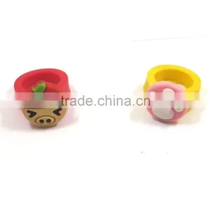 Customized Rubber Pvc Cute Finger Ring With Frog Design thumbnail-5