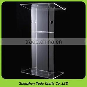 Acrylic Table Top Lectern Organic Glass Lectern Podium Tabletop Lectern Plexiglass thumbnail-3