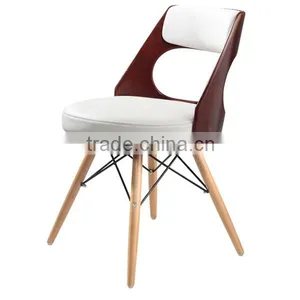 High Back Swivel Maple Bent Wood Bar Stool Naturalwood thumbnail-5