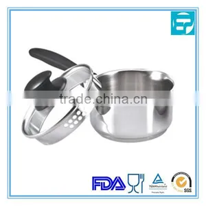 Stainless Steel Stock Pot With Pour Spouts and Lid thumbnail-1