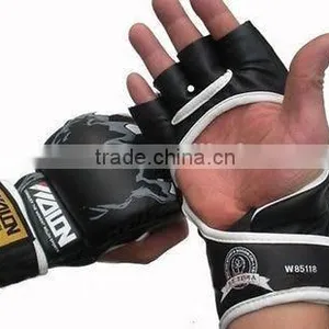 MMA Boxing Gloves / Extension Wrist Leather / MMA Half Fighting Boxing Gloves/Competition Training Gloves thumbnail-2