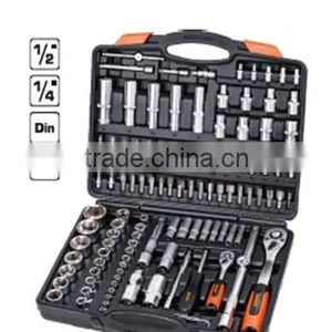 Professional 111pcs 1/4''& 1/2''Dr. Socket Set thumbnail-1