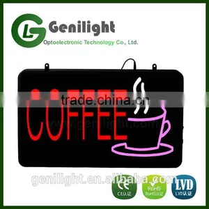 New 12V Neon LED Coffee Sign Bright Shop Sign Display Board thumbnail-1