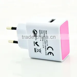 High Quality Travel Adapter Plug Universal AC Power EU US USA AUS TO UK--- WPS-7 EU USB Power Adapter Travel Wall Charger thumbnail-3