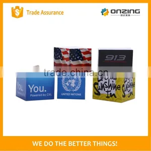 OEM Custom Design 4 Sides Printing Cube Shape Tear off Bulk Notepad thumbnail-6