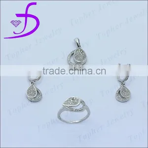 CZ Set Silver Set Mirco Pave Setting Set thumbnail-1