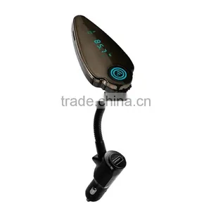 Factory Supply! Wireless Bluetooth FM Transmitter Radio Adapter Handsfree Car Kit Car Mp3 Player thumbnail-1