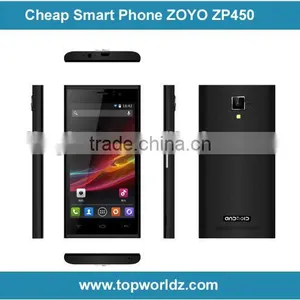 Wholesale 3G Smart Phone ZOYO ZP450 With Android 4.4 MTK6582 Quad Core 1.3GhZ 512MB+4GB thumbnail-1