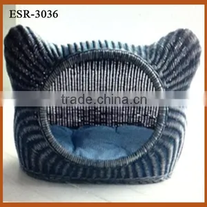 Luxury Rattan Pet Bed thumbnail-1