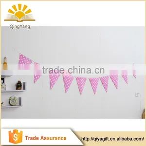 Hot Sale Party Banner Colorful Dot String Flag Cheap Party Pennant Decorations thumbnail-4