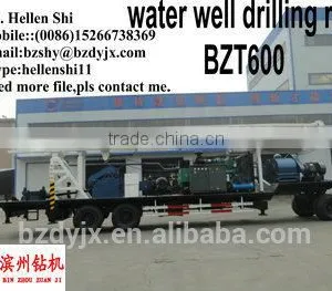 600 Meter Trailer Mounted Water Well Drilling Rig thumbnail-3