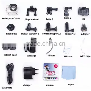 Factory Dual Lens 4k Wifi Action Camera H3R 12MP Sport Camera thumbnail-6