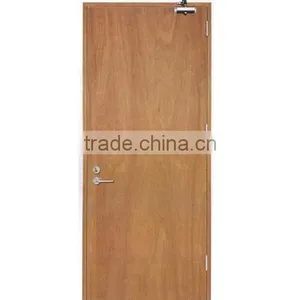 High Quality Steel Frame Fire-proof Timber Doors thumbnail-4