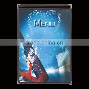 Leather Custom Fashion Hotel Menu Cover for Hotel Using thumbnail-1