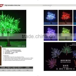 IP65 Remote Control RGB Cherry Blossom Decorative Led Tree thumbnail-3