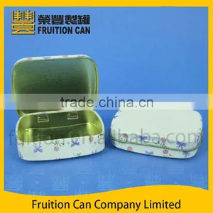 Rectangular Mint Pill Tin Box Case With Hinged Lid Mint Candy Tin Box thumbnail-1