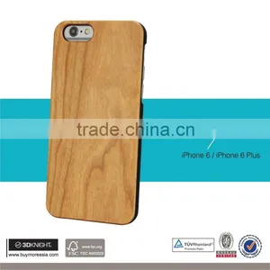 Factory Price Mobile Accessories Laser Engraving Custom Design PC Edge Wooden Cell Phone Case for IPhone 6 Case Wood thumbnail-2