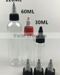 60ml,100ml,250ml,500ml Plastic Colorful PET Bottle With Twist Top Cap thumbnail-1