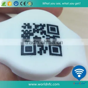 Serial QR Code Printing Silicone Wristband With HF RFID Chip thumbnail-2