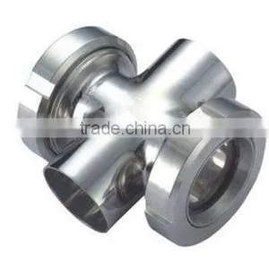 Sanitary Stainless Steel Pipe Cross Sight Glass thumbnail-5
