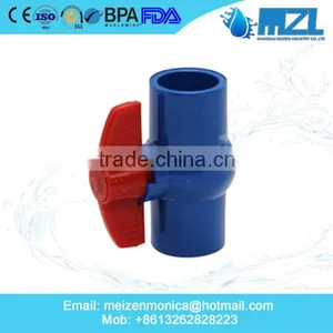 MZL 1/2",3/4",1",1-1/4",1-1/2",2" PVC Ball Valves thumbnail-1