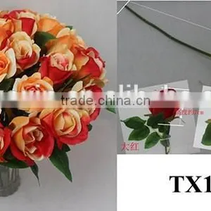 Import China Fabric Artificial Flower Bouquet, Artificial Rose Flower thumbnail-1
