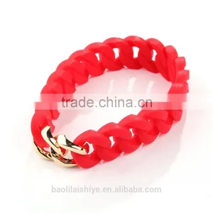 Newest Arrival Bright Color Fashion Silicone Bracelets 2017 thumbnail-3