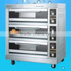 Hot Sell 3 Deck 6 Trays Gas Bread Baking Oven,gas Oven(ZQF-Y-3) thumbnail-1
