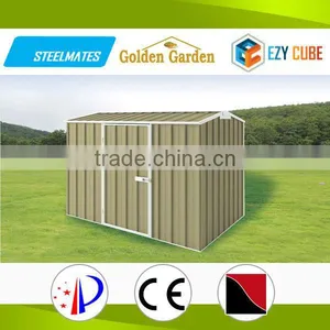 Brown Color Pre Assembled Metal Shed thumbnail-1