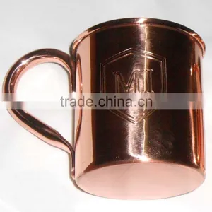 RUSSIAN STANDARD VODKA MOSCOW MULE Cup,ABSOLUTE VODKA Solid Copper Moscow Mule Vodka Mug ,12oz Copper Mugs thumbnail-2