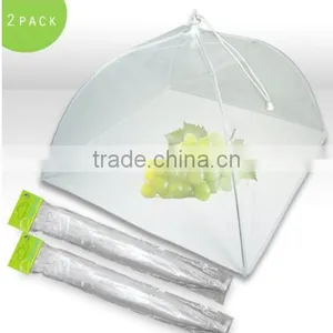 Zicome Set of 4 Large White Pop-up Square Shape Food Cover Tent thumbnail-2