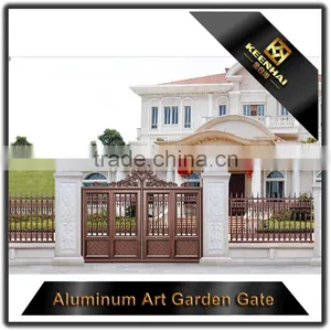 Modern Garden Decoration Powder Coated Aluminum Exterior Villa Garden Door thumbnail-3