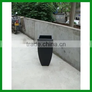FO-288 Tall Square Decorative Fiberglass Flower Planter Pots thumbnail-4