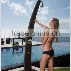 All Weather Resin Wicker Patio Outdoor Pool Shower thumbnail-1