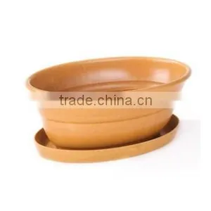 Long-lasting Affordable Corn Starch Bamboo Fiber Material Flower Garden Pot thumbnail-1