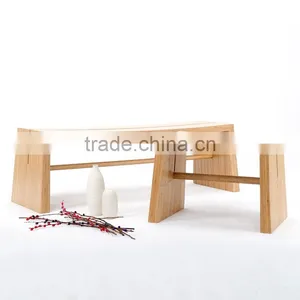Long Bench Exotic Natural Bamboo Home Furniture thumbnail-2