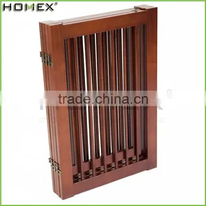 Wood Dog Fence 360 Configurable Pet Gate Homex_BSCI Factory thumbnail-1