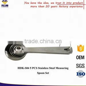 China Manufacturer Made 5 PCS Custom Stainless Steel Measuring Spoon For Sale thumbnail-3